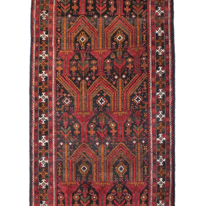 Wool Persian Rug 7.3 X 3.8 ft (223 X 116 cm)
