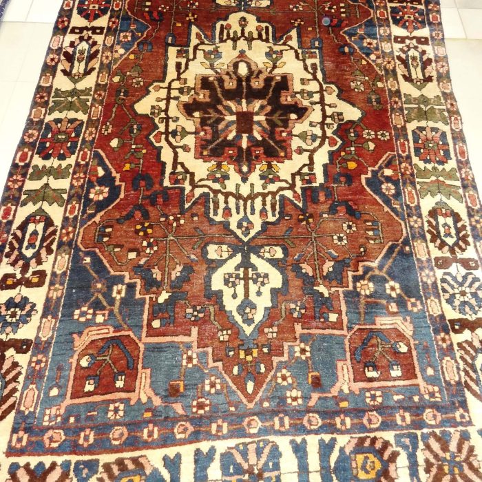 Vintage Handmade Persian Rug 7.10 X 4.10 ft (239 X 147 cm)