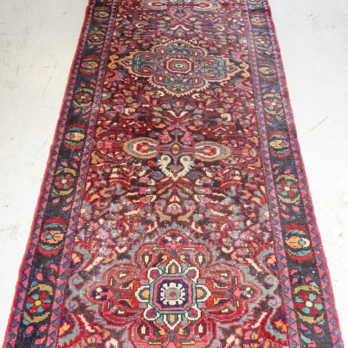 Vintage Handmade Persian Runner 10 X 3.7 ft (305 X 109 cm)