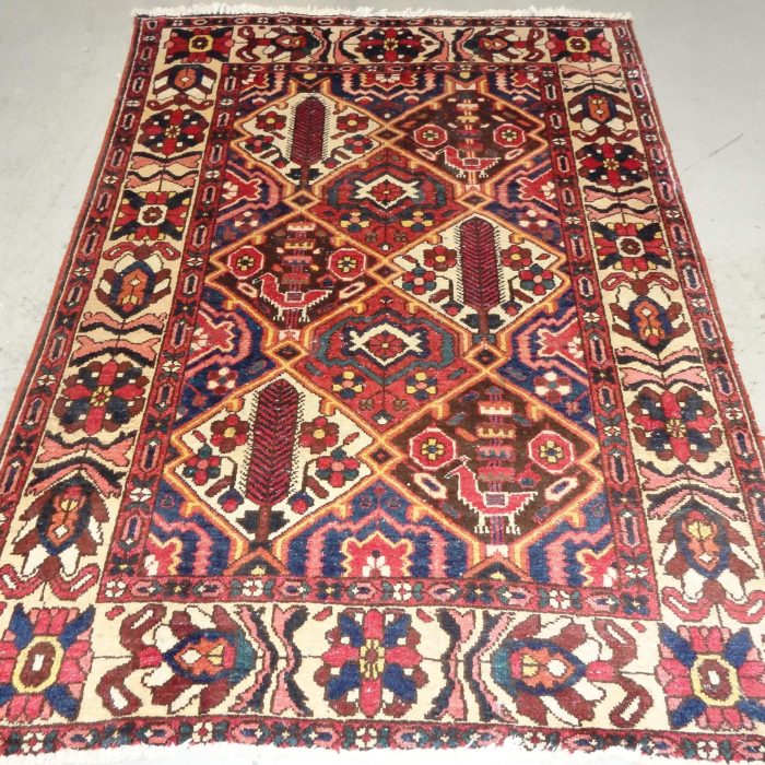 Vintage Wool Handmade Persian Rug 6.7 X 4.9 ft (201 X 145 cm)