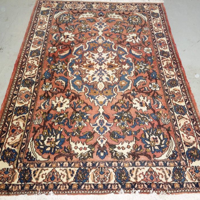 Vintage Handmade Wool Persian Rug6.11 X 4.11 ft (211 X 150 cm)