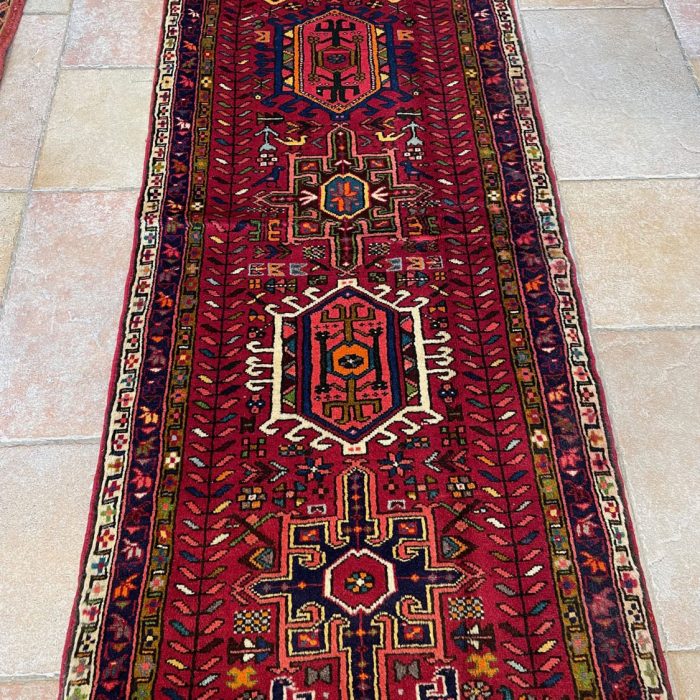 Handmade Wool Persian Runner 15.8 X 2.6 ft ( 477 X 76 cm)