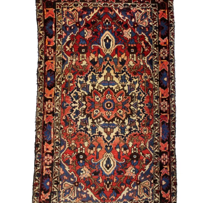 Vintage Handmade Wool Persian Rug 6.8 X 3.11 ft (203 X 119 cm)