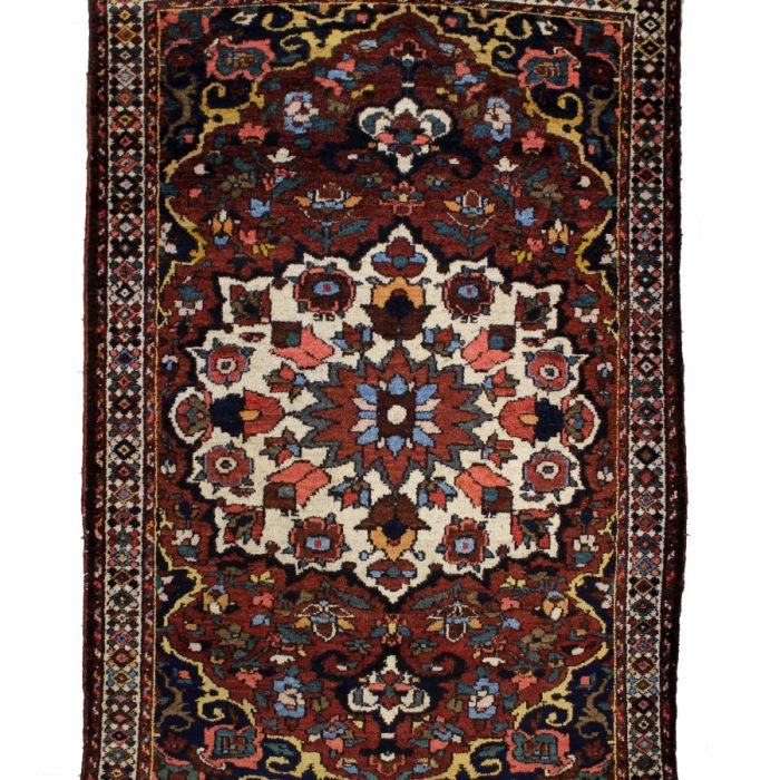 VIntage Wool Handmade Persian Rug 6.7 X 4.4 ft (201 X 132 cm)
