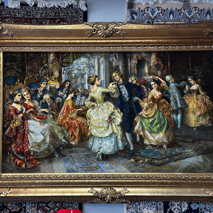 Handmade Wool & Silk Tabriz Persian Rug Size: 5.5 X 4.3 ft ( 168 X 131 cm)