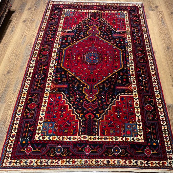 Persian Handmade Wool Rug  7.5X 4.5 ft (225 X 135 cm)