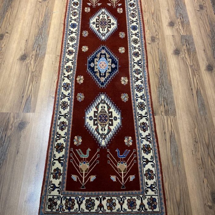 Persian Wool Handmade Runner   5.7 X 1.9 ft (169 X 53 cm)