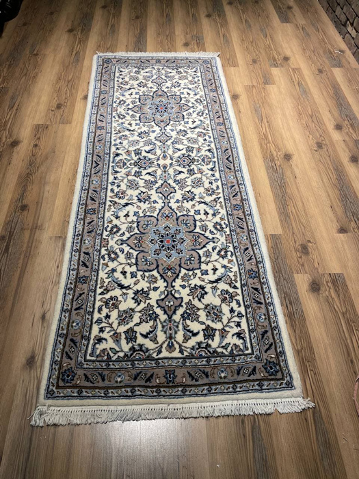 Handmade Wool Runner   6.10 X 2.7 ft (208 X 80 cm)