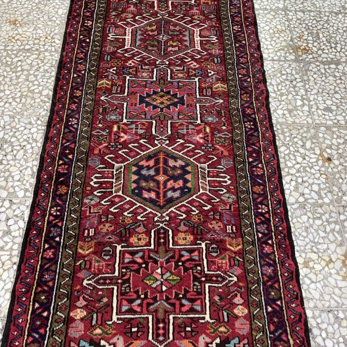 Persian Handmade Wool Runner  10.10 X 2.6 ft (331 X 77 cm)