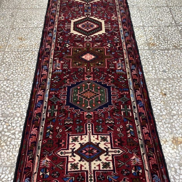Persian Handmade Wool Runner  11.7 X 2.8 ft (353 X 81 cm)