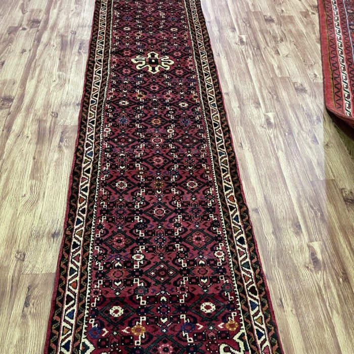 Persian Handmade Wool Runner   9.9 X 2.2 ft (298 X 65 cm)