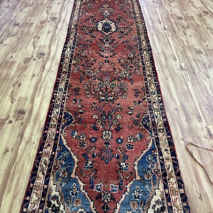 Persian Handmade Wool Runner   12.2 X 2.7 ft (372 X 78 cm)