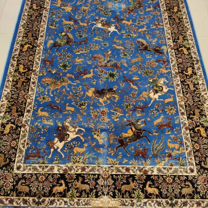 Persian Silk Machin Made rug Size: 5 X 3.3 ft (150 X 100 cm)
