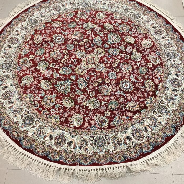 Machine Made Round Persian Rug  5 X 5 ft (150 X 150 cm), Available 6.7 x 6.7 ft(200 x 200)cm