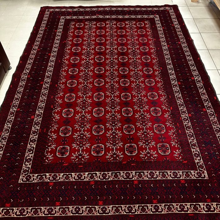 Handmade Afghan Wool Rug Size: 9.6 x 6.6 ft (290 X 200 cm)
