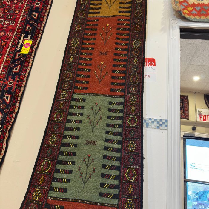 Kilim Brand New Runner Rug 12.7 X 2.1 ft (383 X 64 cm)