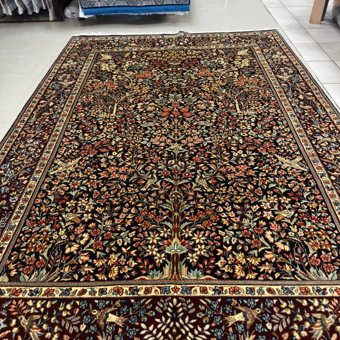 Wool Persian Kerman Handmade Rug Size: 8.6 x 5.10 ft (259 x 178 cm)